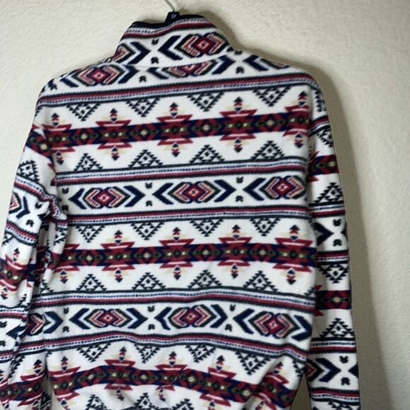Western fleece sweater Aztec Tribal girls kid XS (1) 3/4 Zip country ranch farm - Picture 7 of 8